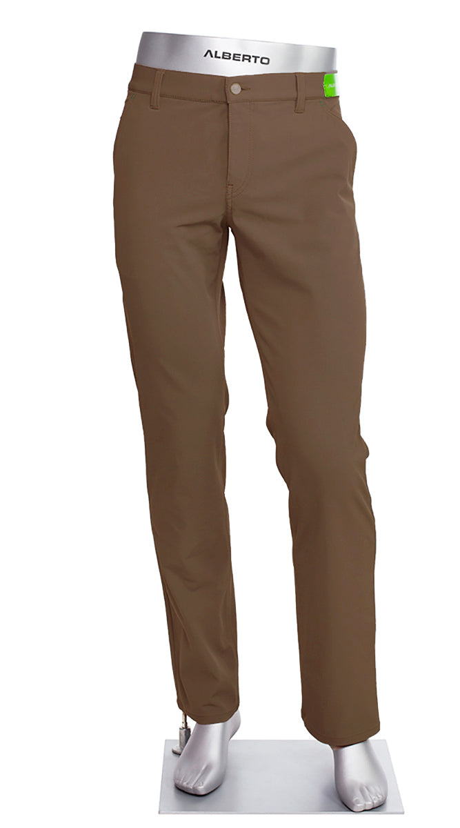 ALBERTO GOLF | PRO-D 3X DRY DARK KHAKI GOLF PANTS | FREE SHIPPING