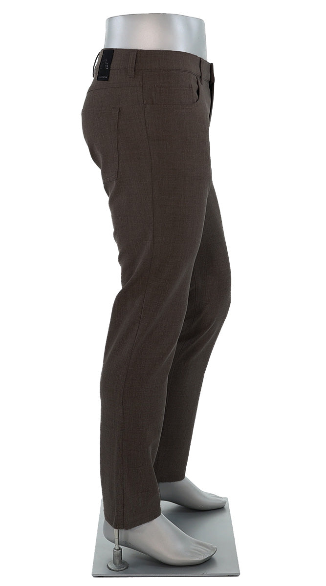 Alberto Pipe Ceramica Brown Pants Side view