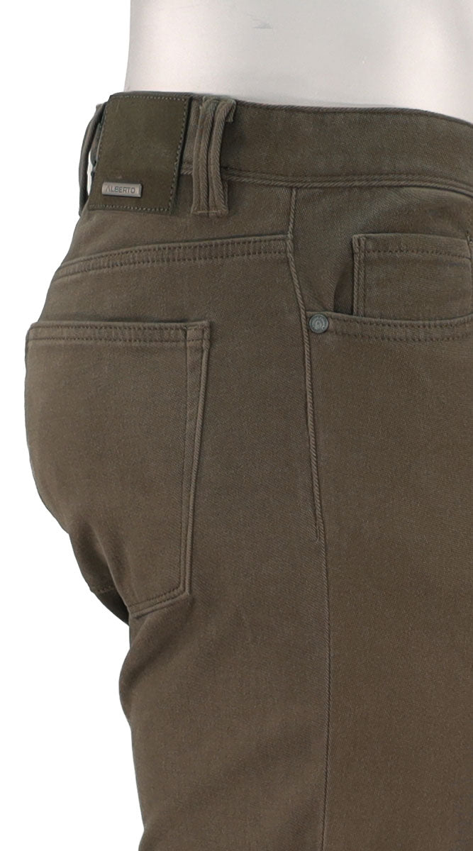 Pipe Diamond Brushed Cotton Olive