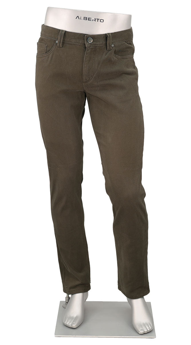 Pipe Diamond Brushed Cotton Olive
