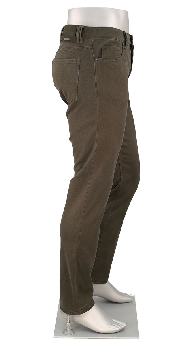 Pipe Diamond Brushed Cotton Olive