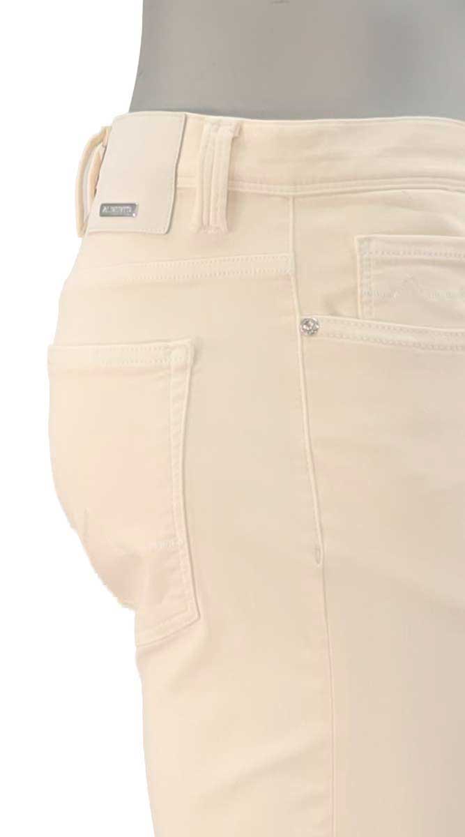 Pipe Stretch Colored Denim Bone