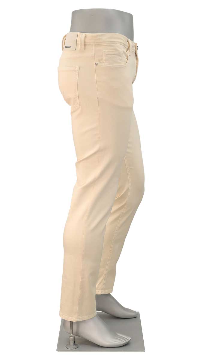 Pipe Stretch Colored Denim Bone