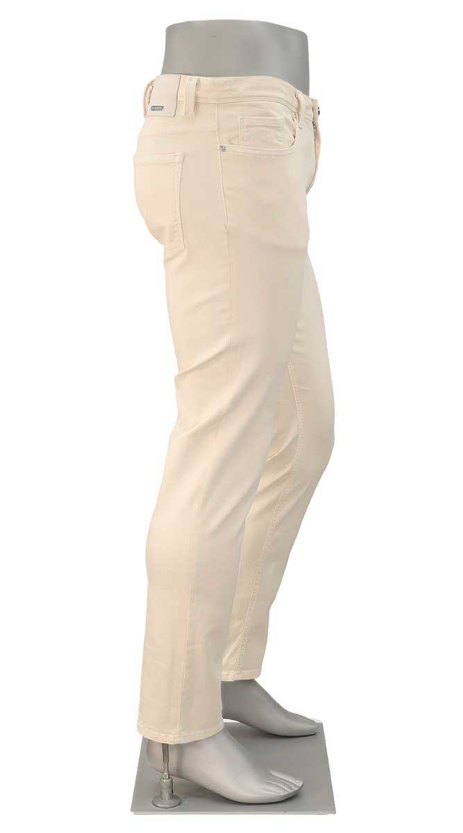 Pipe Stretch Colored Denim Bone