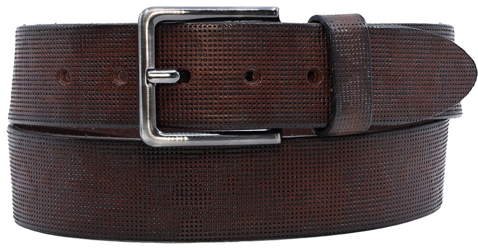 Alberto Marcus Leather Belt Brown - Alberto Belts USA