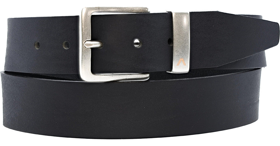 Alberto Oscar Leather Belt Black - Alberto Belts USA