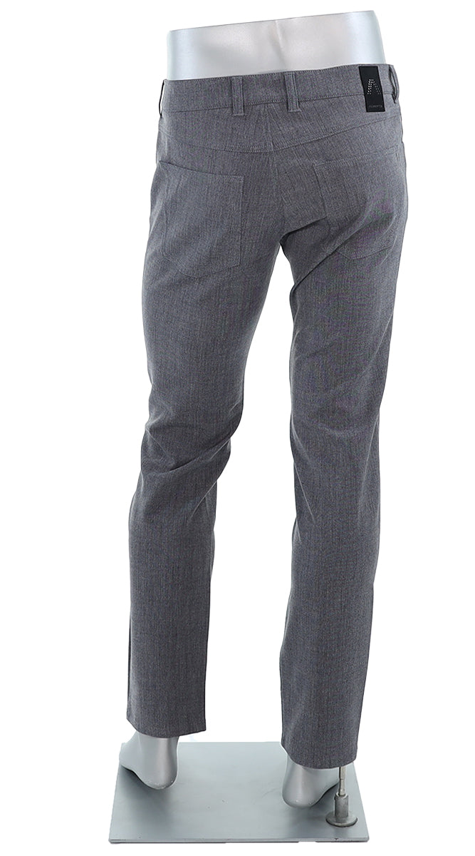 Alberto Pipe Ceramica Blue Grey Pants Back View