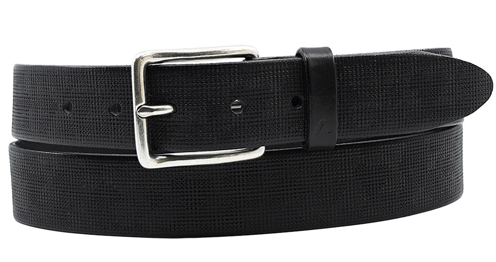 Alberto Vincent Leather Belt Black
