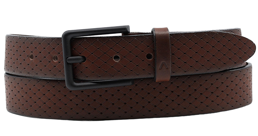 Alberto Leon Leather Belt Brown