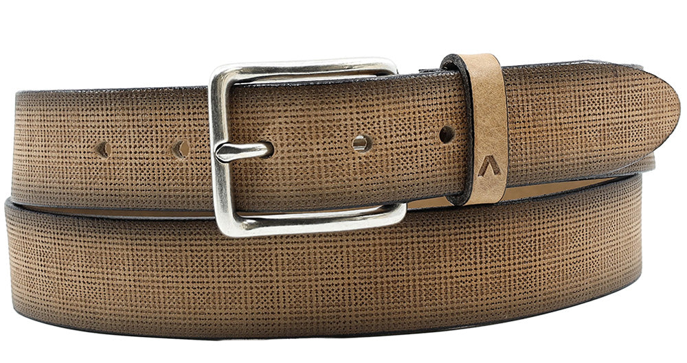 Alberto Vincent Leather Belt Tan