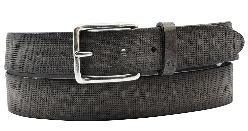 Alberto Vincent Leather Belt Charcoal