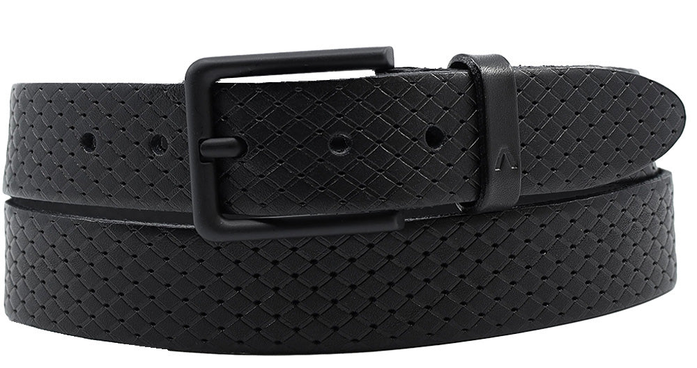 Alberto Leon Leather Belt Black