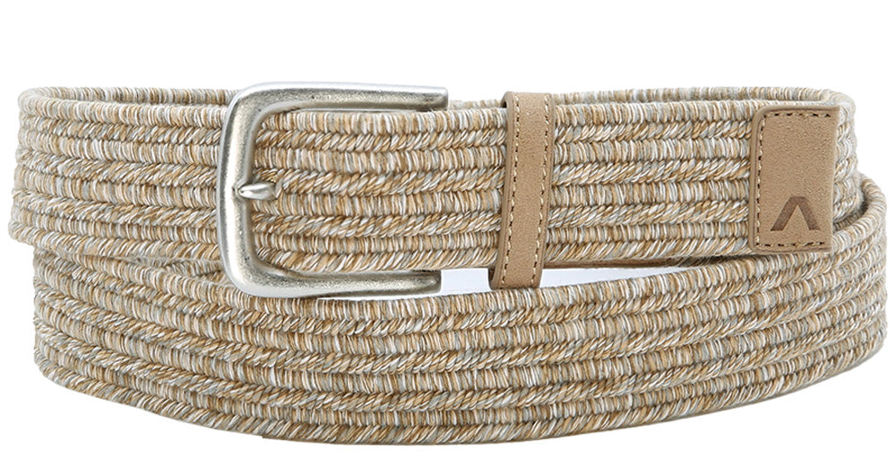 Alberto Miles Stretch Belt Tan - Alberto Belts USA 