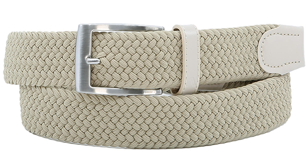 Alberto Levi Stretch Belt Tan - Alberto Belts USA