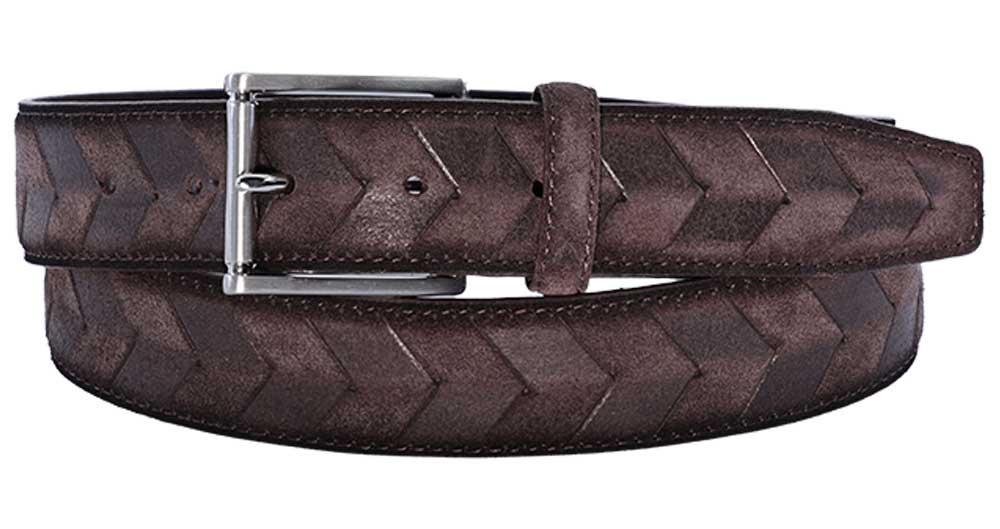 Alberto Hugo Leather Belt Brown