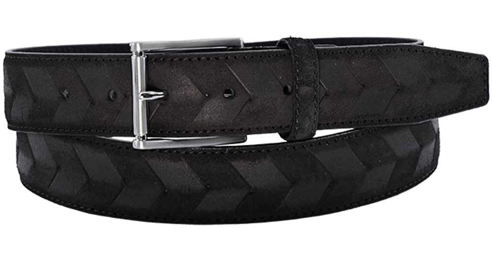 Alberto Hugo Leather Belt Black