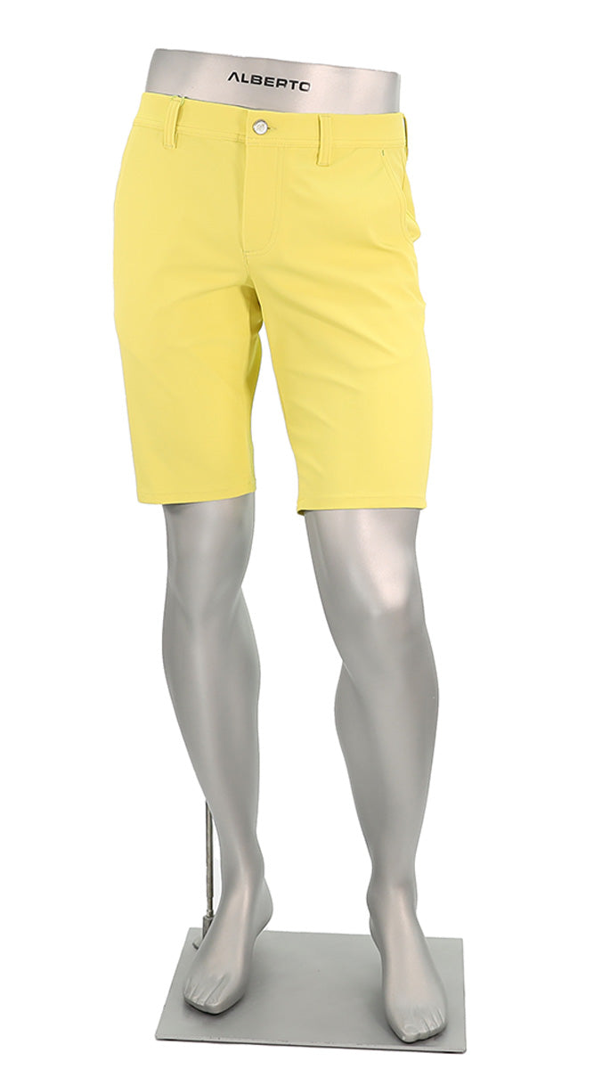 Alberto Earnie Golf 3x Dry Shorts Yellow - Alberto Shorts USA