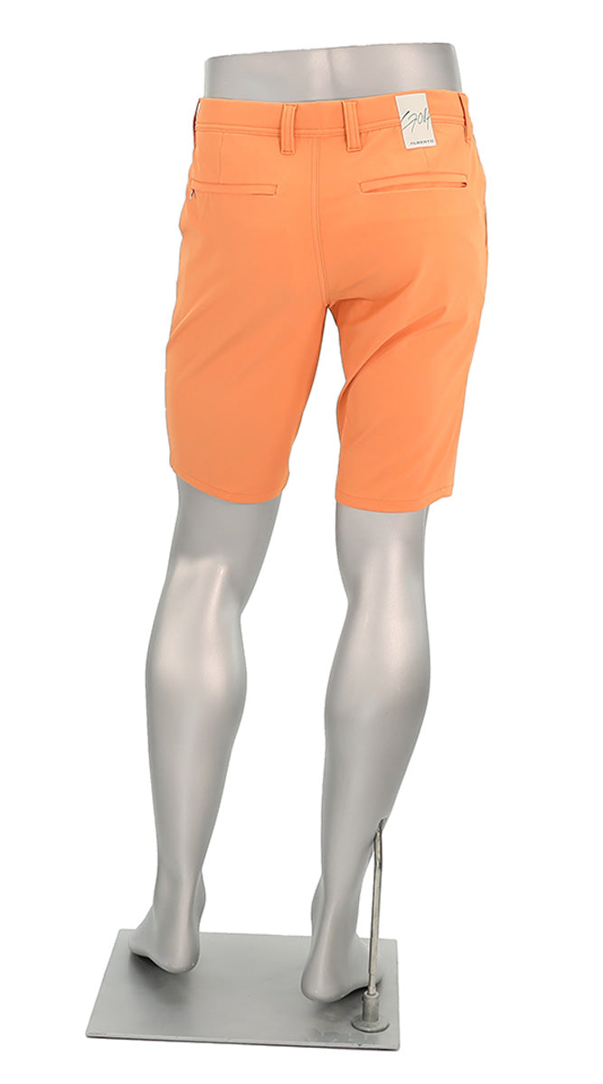 Alberto Earnie Golf 3X Dry Shorts Tangerine Back View
