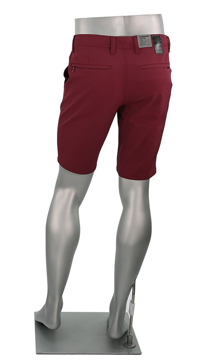 Alberto Earnie Golf 3X Dry Shorts Plum Back View