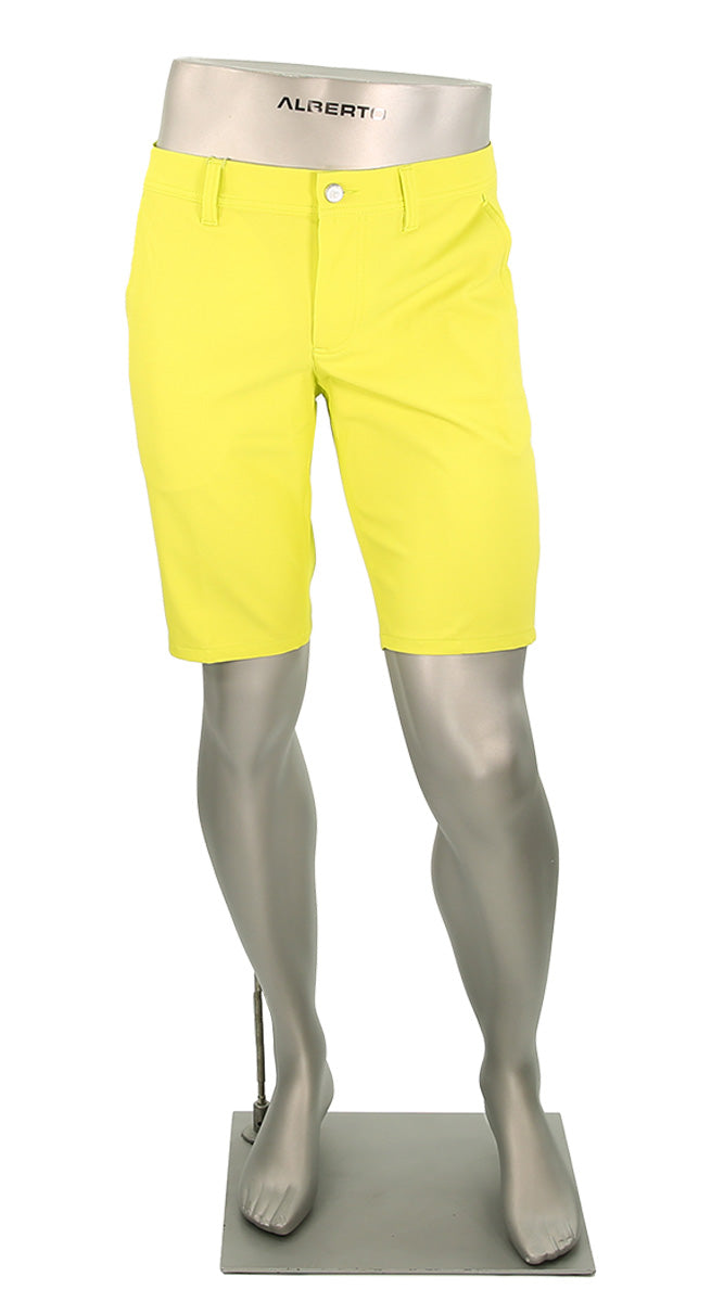 Alberto Earnie Golf 3X Dry Shorts Pale Lime - Alberto Shorts USA
