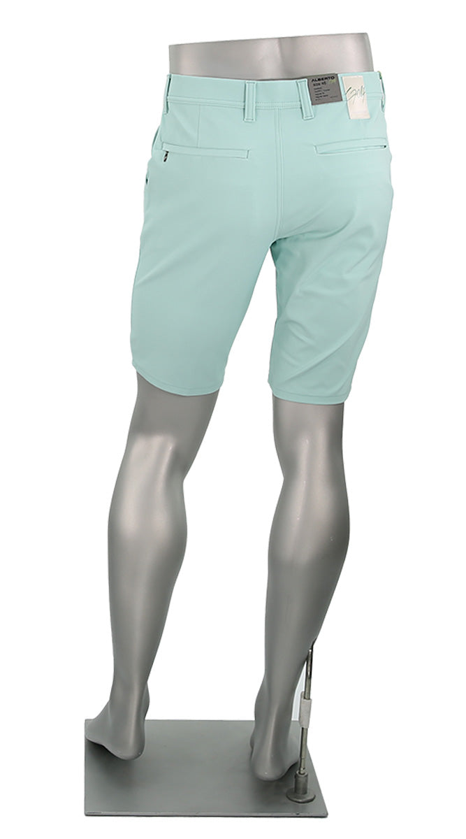 Alberto Earnie Golf 3X Dry Shorts Seafoam Back Side View 