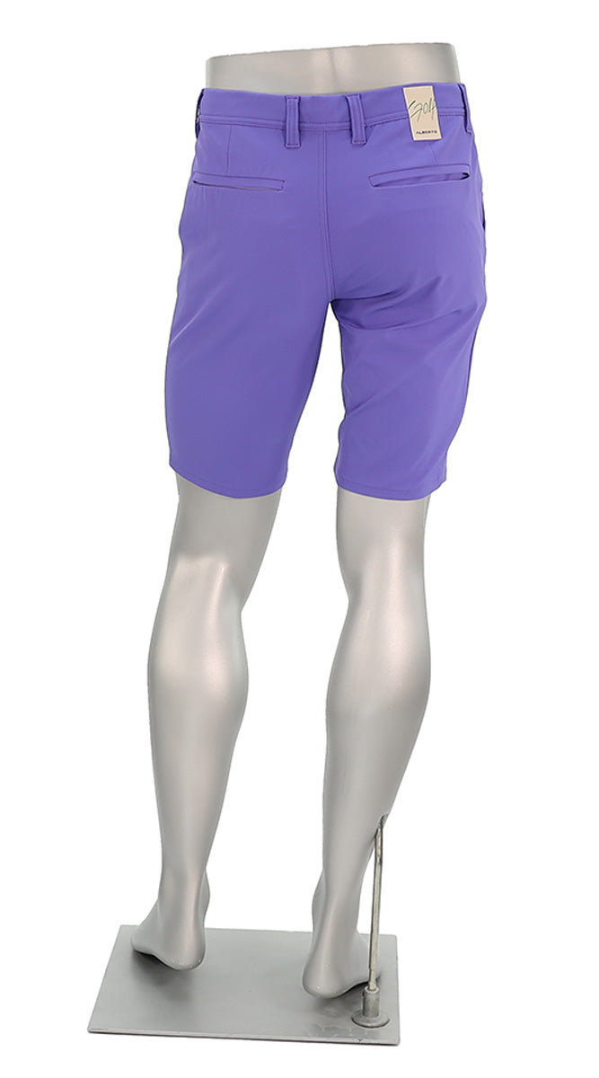 Alberto Earnie Golf 3X Dry Shorts Purple Back View