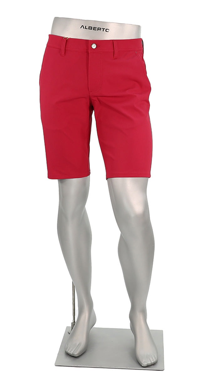 Alberto Earnie Golf 3X Dry Shorts Cherry - Alberto Shorts USA