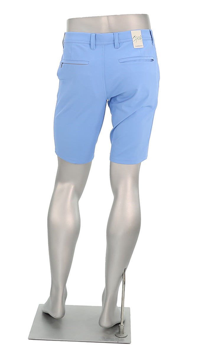 Alberto Earnie Golf 3X Dry Shorts Dusty Blue Back View