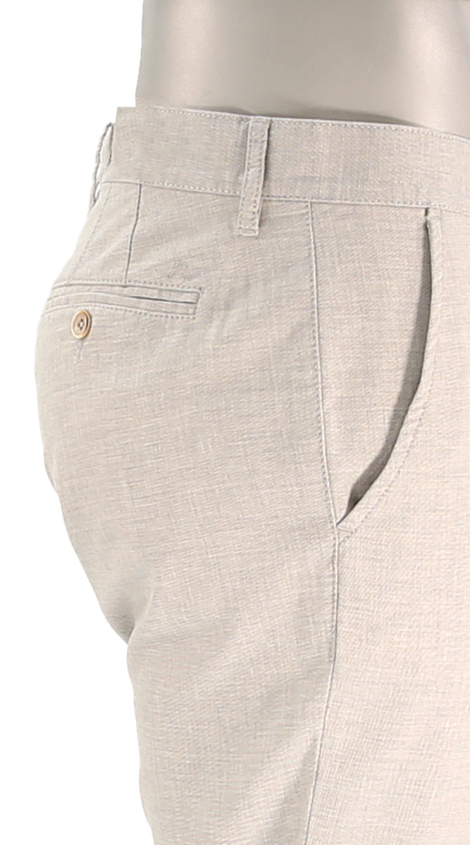 Alberto Lou Linen Blend Lt. Silver Grey Pants Closer Side View 