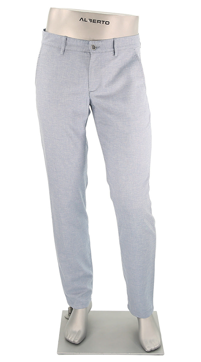 Alberto Lou Linen Blend Lt. Blue - Alberto Pants USA