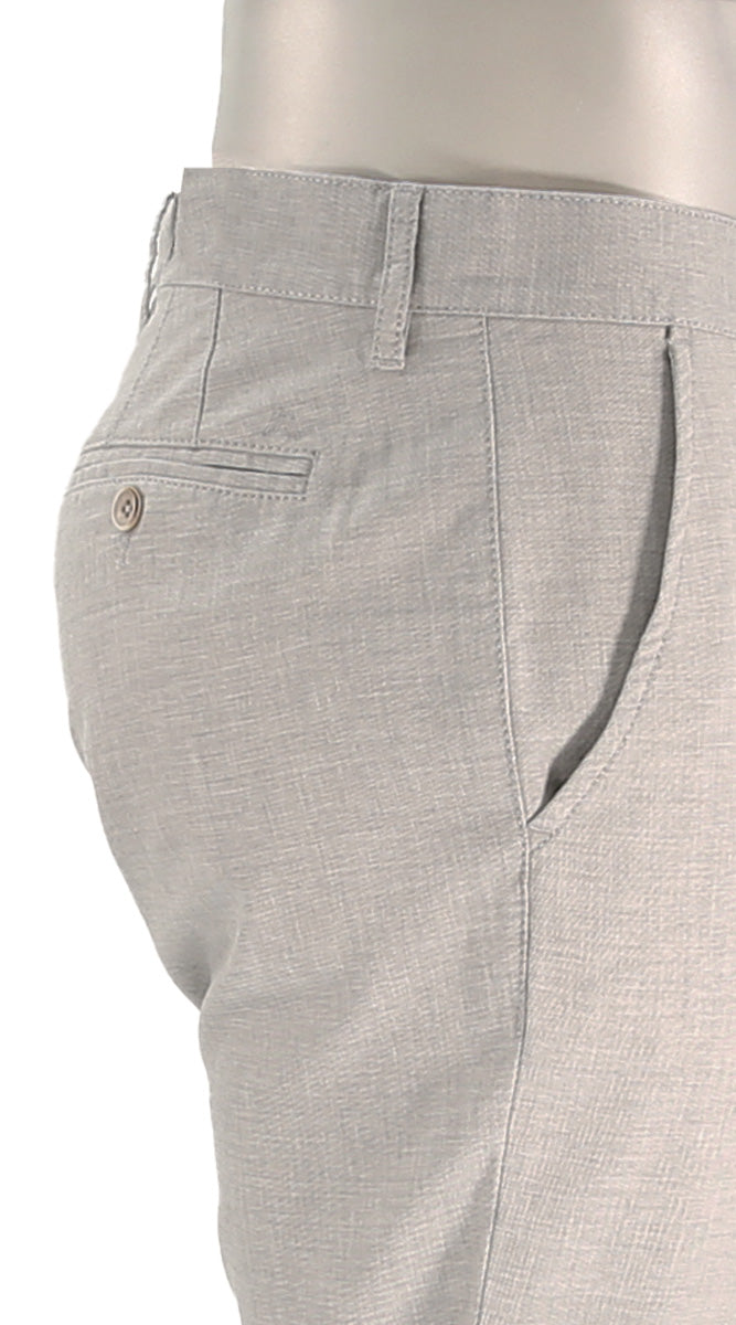 Alberto Lou Linen Blend Grey Pants Closer Side View 