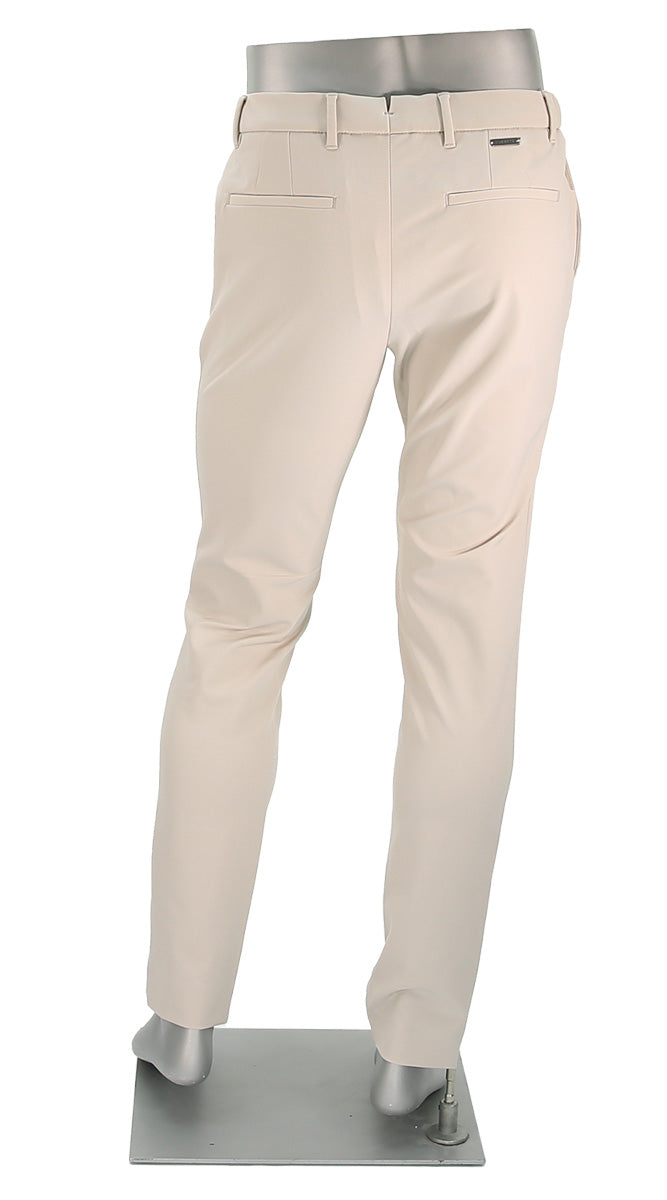 Alberto Move-Performance Slim Off White Pants Back View