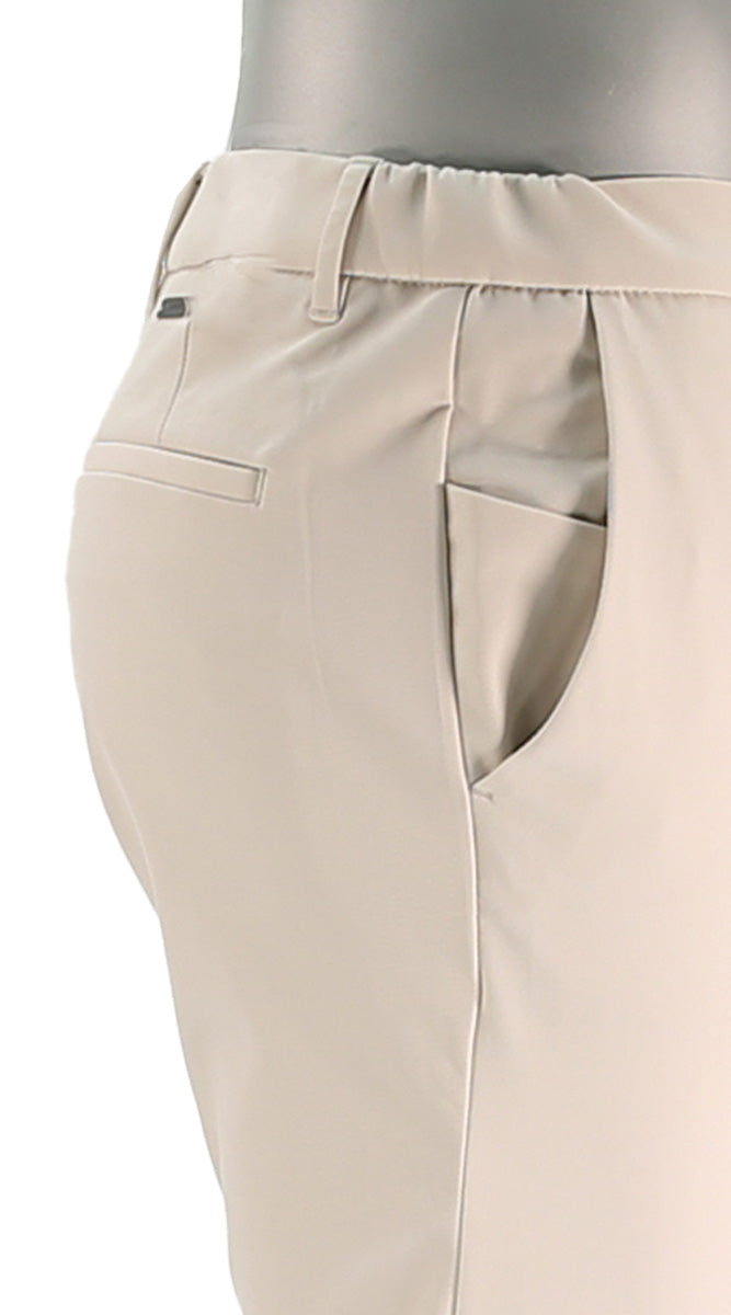 Alberto Move-Performance Slim Off White Pants Closer Side View