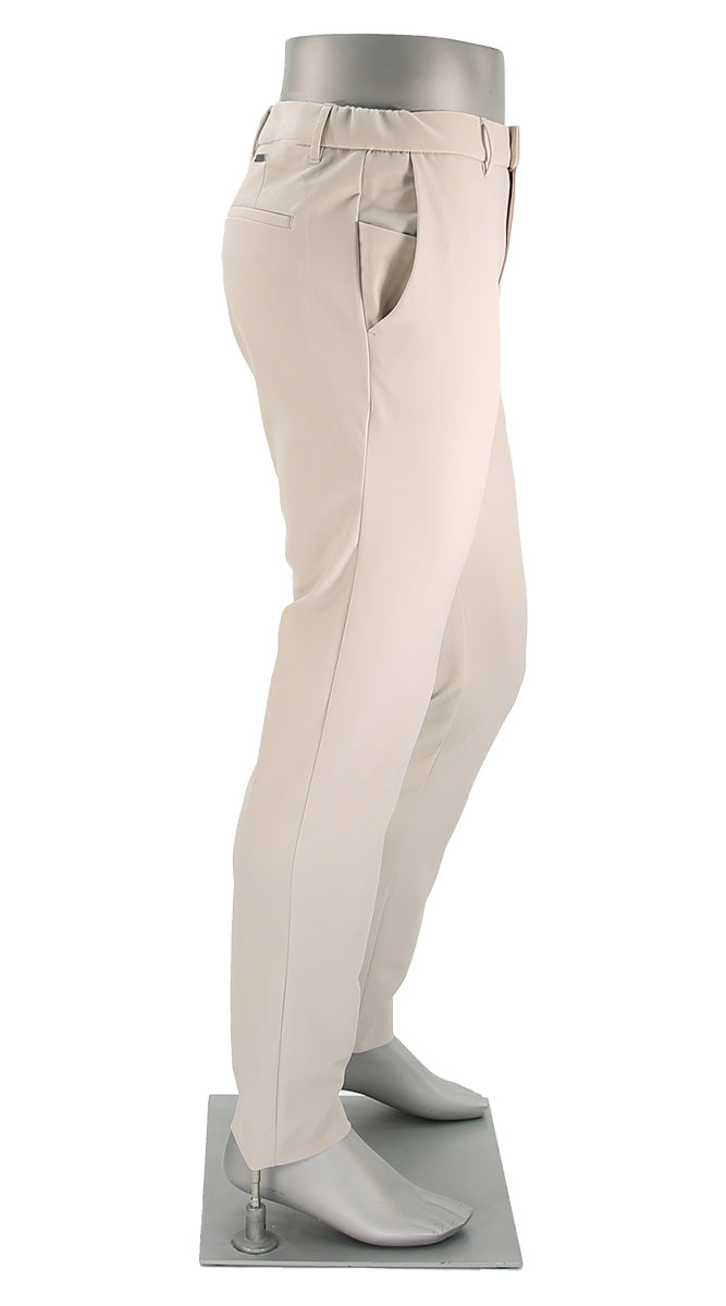 Alberto Move-Performance Slim Off White Pants Side View