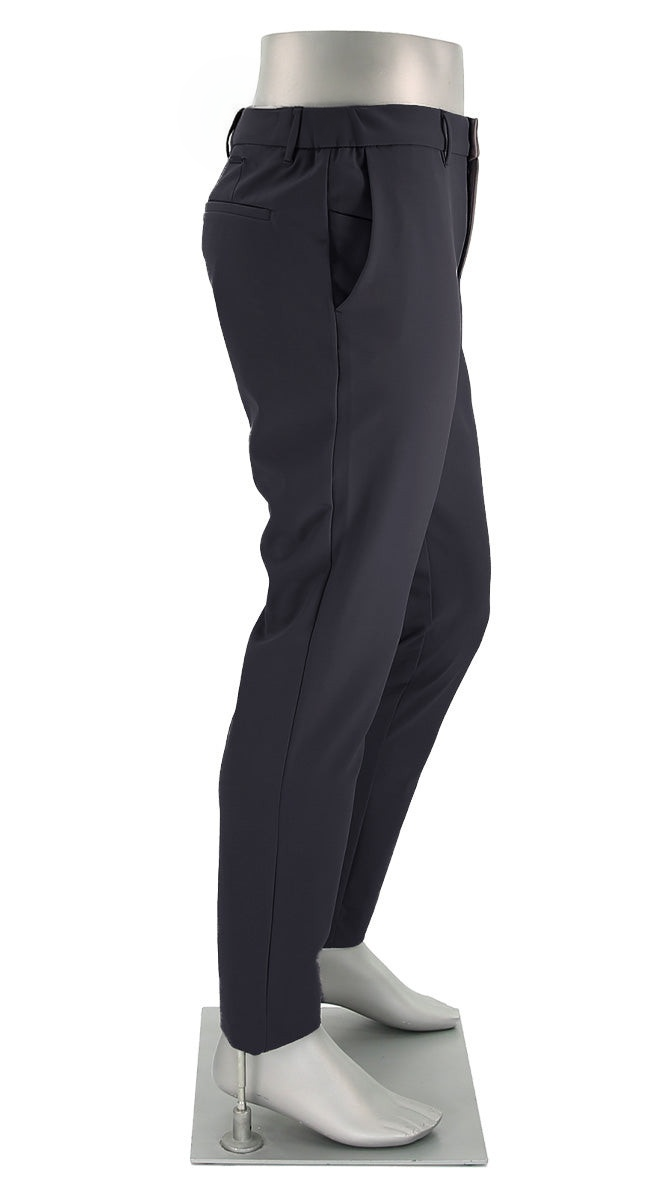 Alberto Move-Performance Slim Navy Pants Side View 