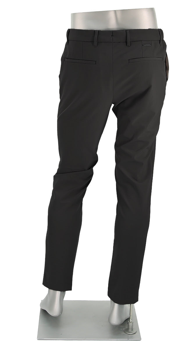 Alberto Move-Performance Slim Black Pants Back View 