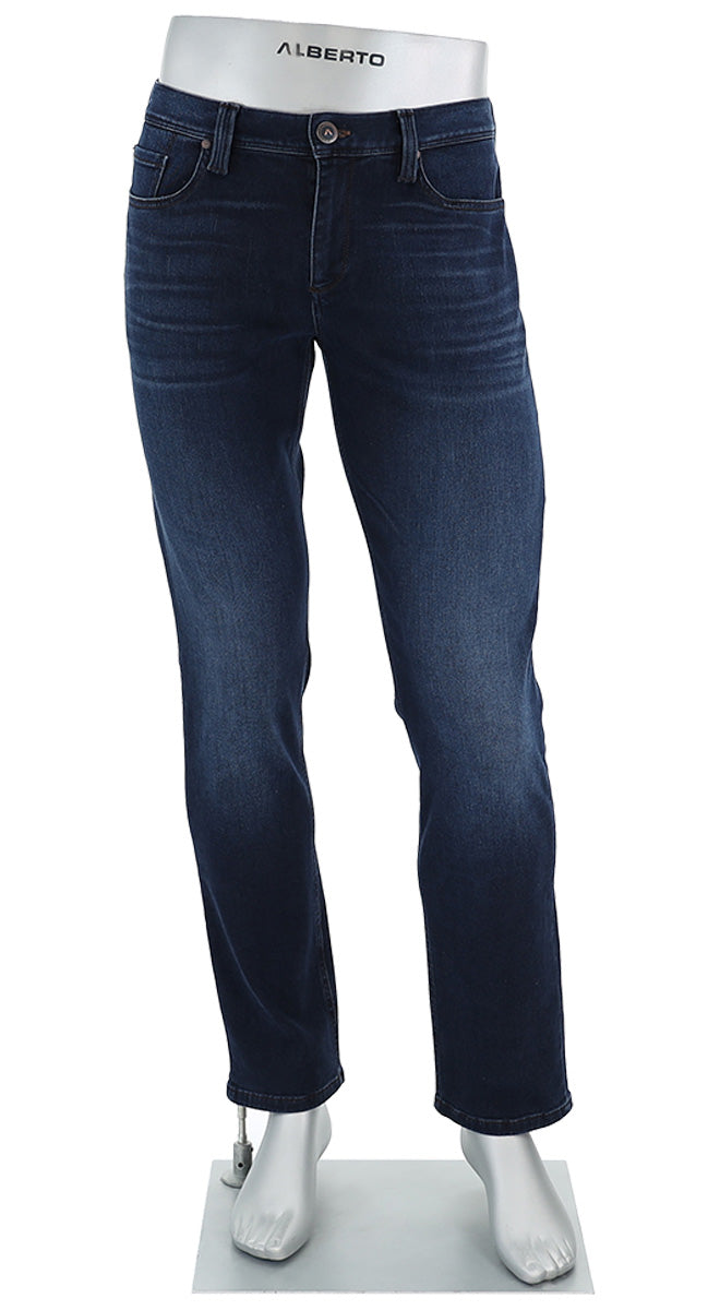 Alberto Pipe Superfit Dual Fx Soft Hand Denim Indigo - Alberto Pants USA