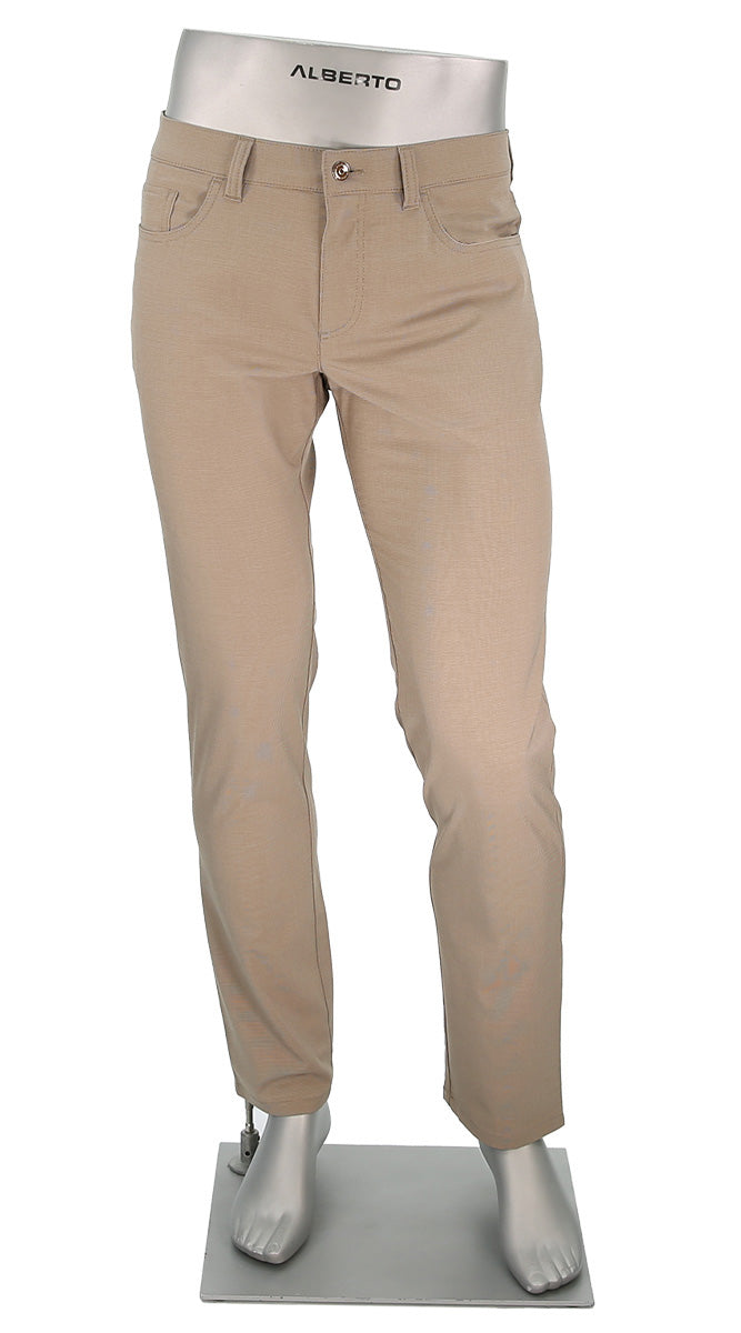 Alberto Pipe Mini Pepita Ceramica Khaki - Alberto Pants USA 