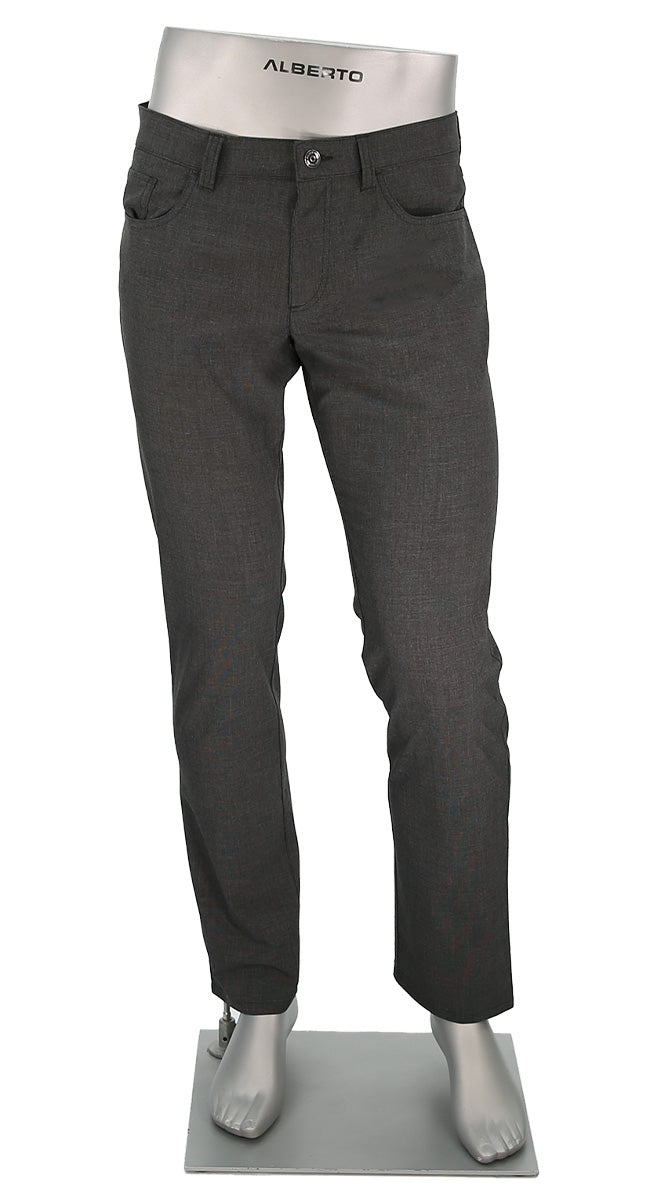 Alberto Pipe Mini Pepita Ceramica Charcoal- Alberto Pants USA