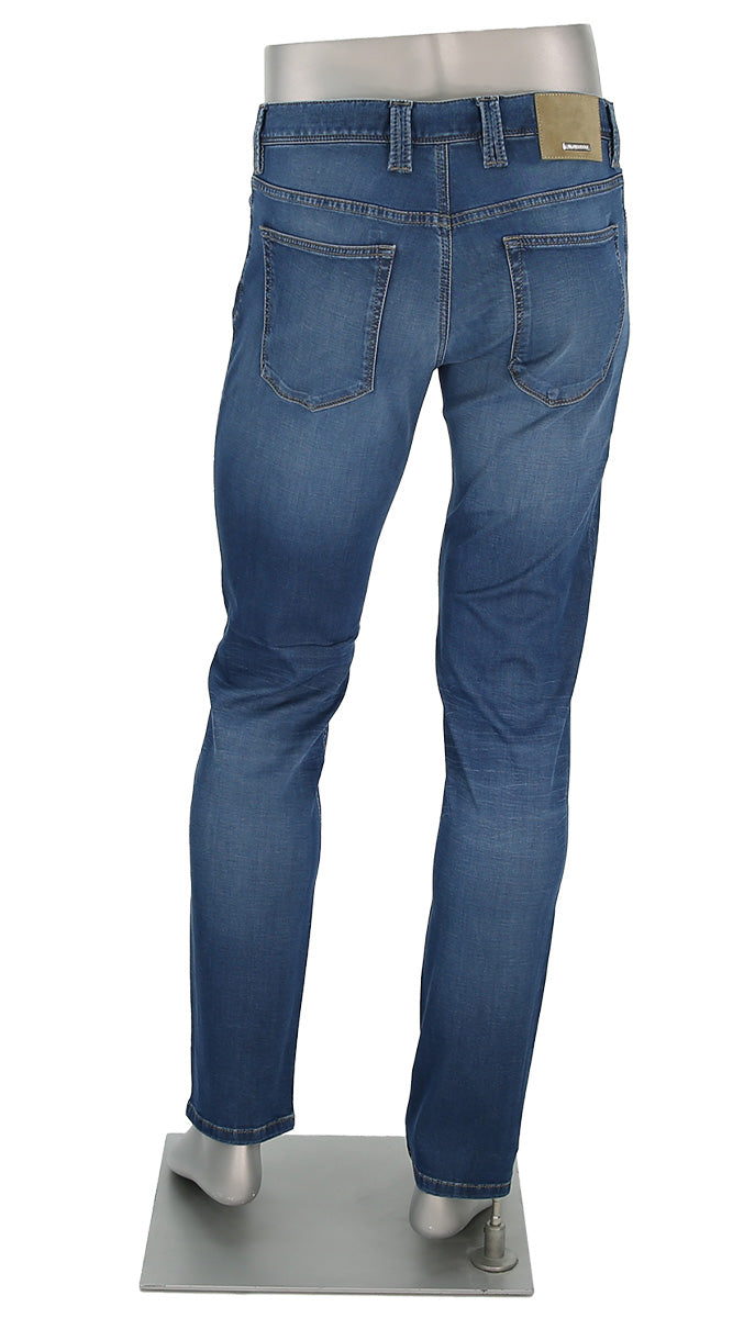 Alberto Pipe Premium Tencel Soft Hand Denim Back View 