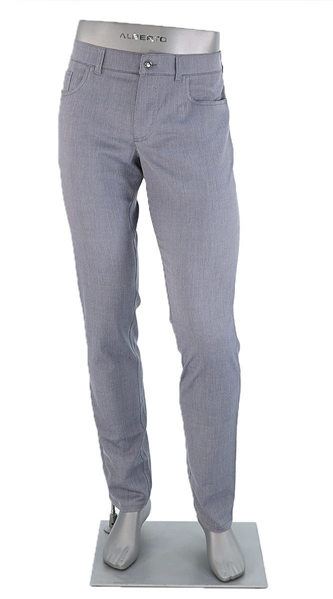 Alberto Pipe Ceramica Two Tone Light Blue - Alberto Pants USA