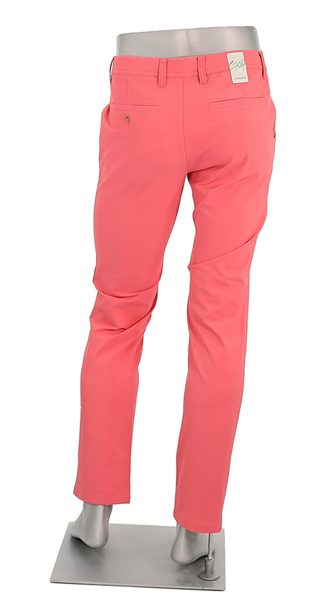 Alberto Rookie Golf 3x Dry Pant Soft Pink Back View 
