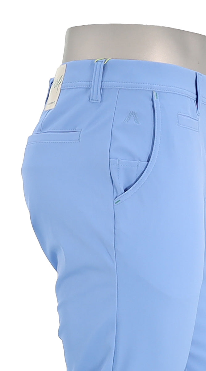 Alberto Rookie Golf 3X Dry Pant Dusty Blue Closer View 