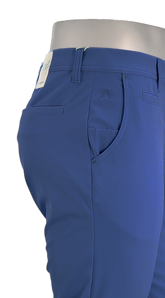 Alberto Rookie Golf 3X Dry Pant Cobalt Closer Side View 
