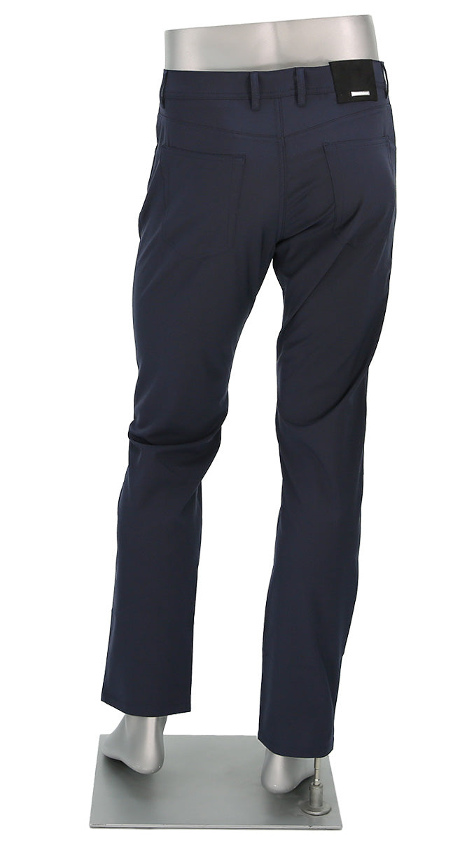 Alberto Stone Mini Pepita Ceramica Navy Pants Back View