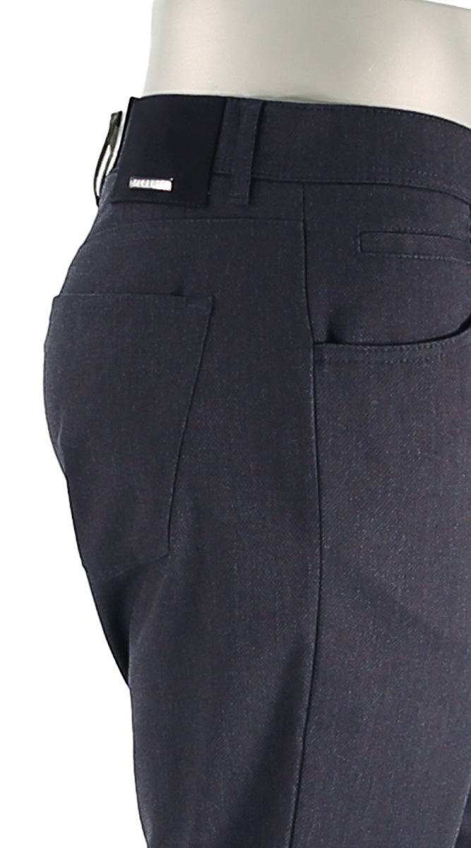 Alberto Pipe Textured Ceramica Navy Closer Side View