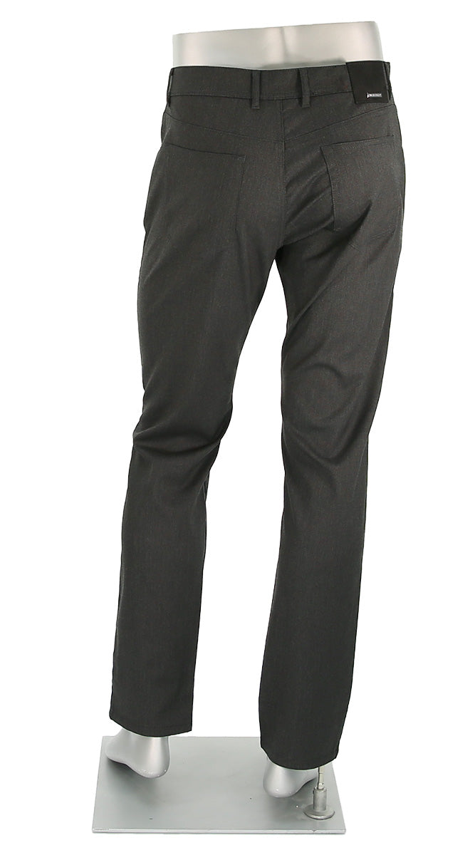 Alberto Stone Textured Ceramica Charcoal Pants Back View 