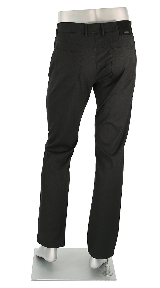 Alberto Stone Textured Ceramica Black Pants Back View 