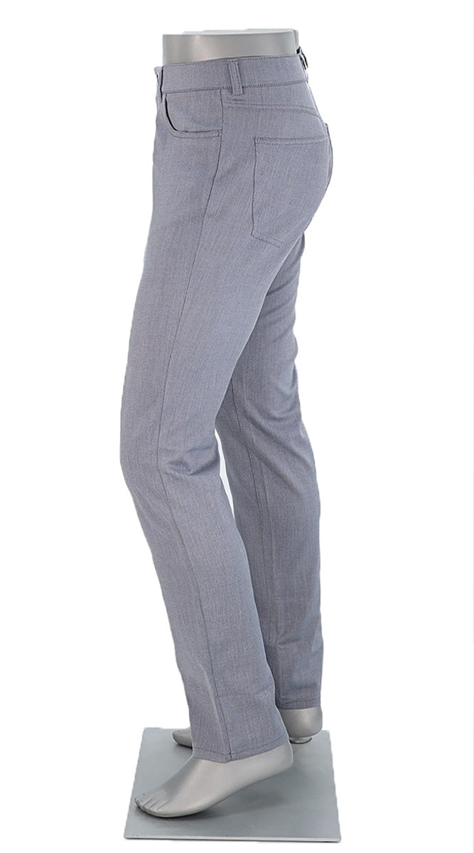 Alberto Stone Ceramica Two Tone Light Blue Pants Side View 