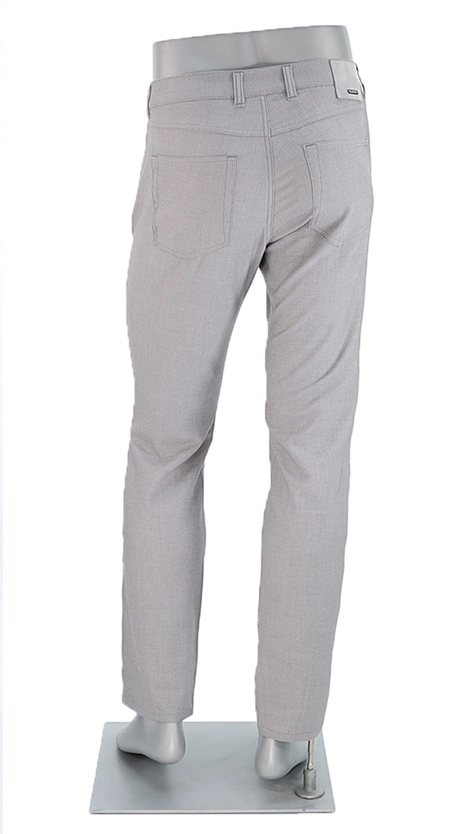 Alberto Stone Ceramica Two Tone Light Grey  Pants Back View 